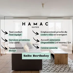  Appartement Hamac Suites - Studio Bertholey - 2people